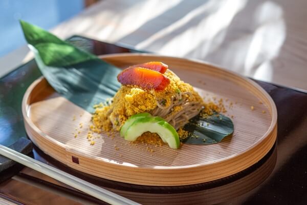 鎌倉　ホテル　ディナー　蕎麦　からすみ　月と松　日本料理　コース料理