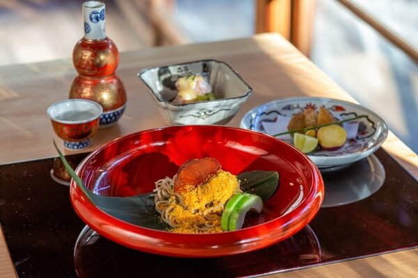 鎌倉　ホテル　ディナー　蕎麦　からすみ　月と松　日本料理　コース料理